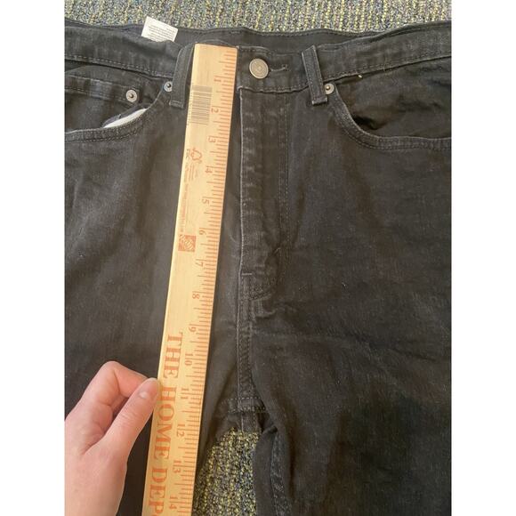 Levis 505 Jeans Mens 34x30 Gray Regular Fit Straight Leg Denim Pants Y2K - Picture 4 of 8